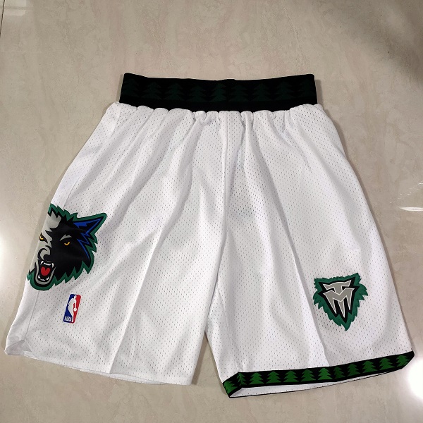 Men NBA Minnesota Timberwolves White Shorts 0416->minnesota timberwolves->NBA Jersey